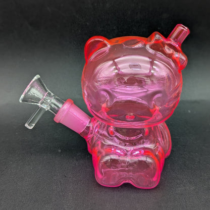 Hey There Kitty Glass Water Pipe | 4"-Avernic Smoke Shop