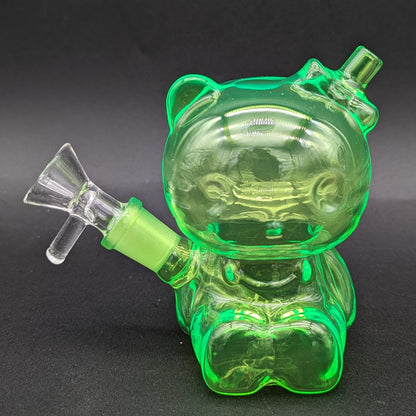 Hey There Kitty Glass Water Pipe | 4"-Avernic Smoke Shop