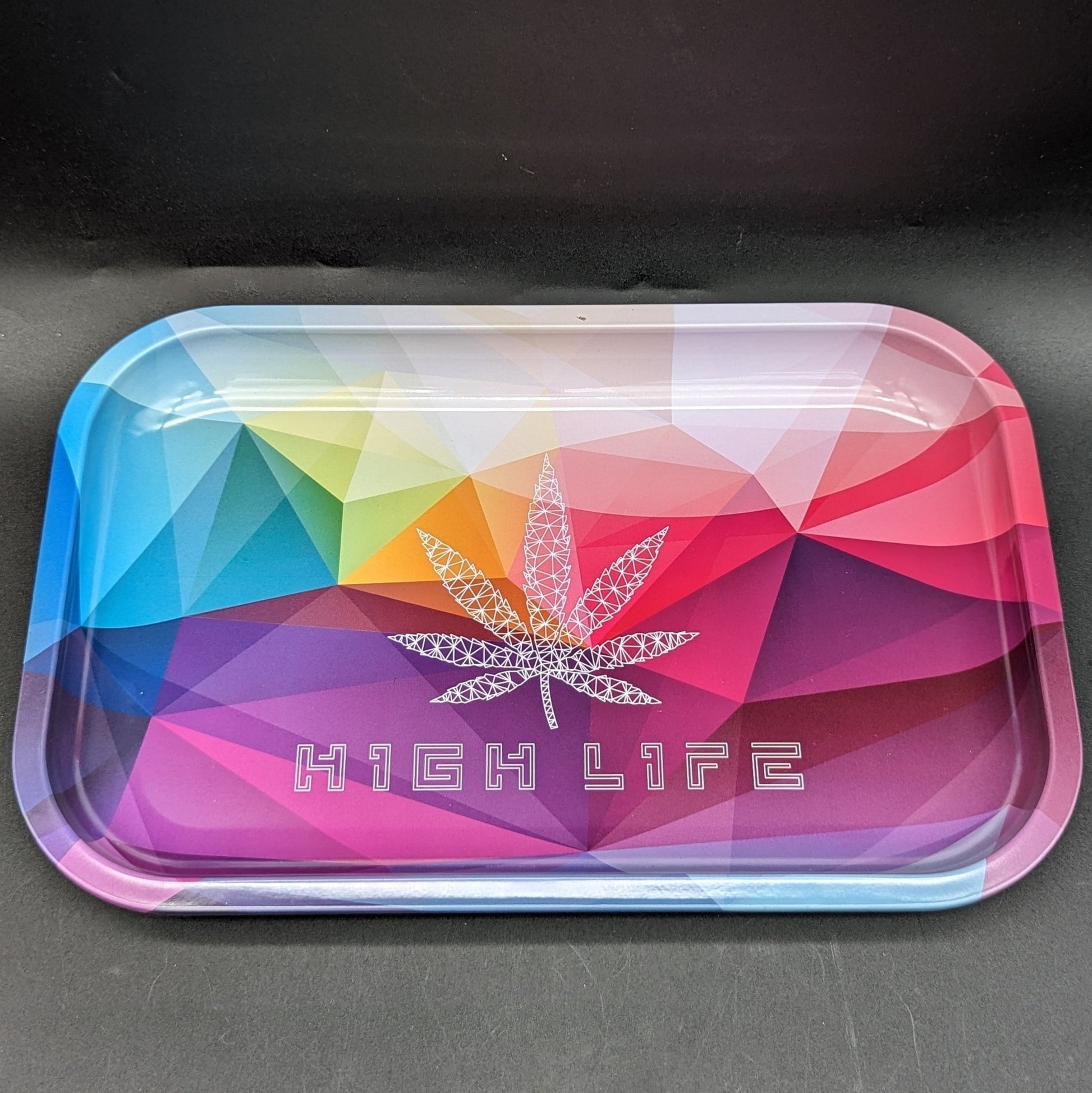 High Life Metal Rolling Tray | 11"x7" - Meech Madness Smoke Shop