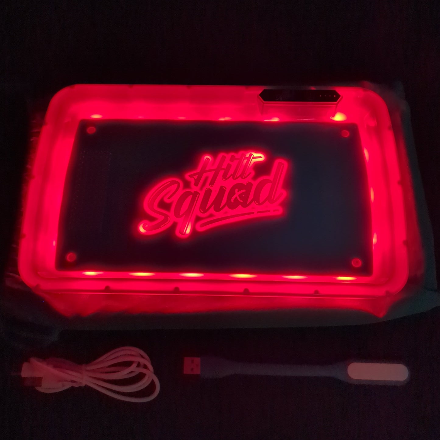 Hitt Squad Glow Rolling Tray - Avernic Smoke Shop