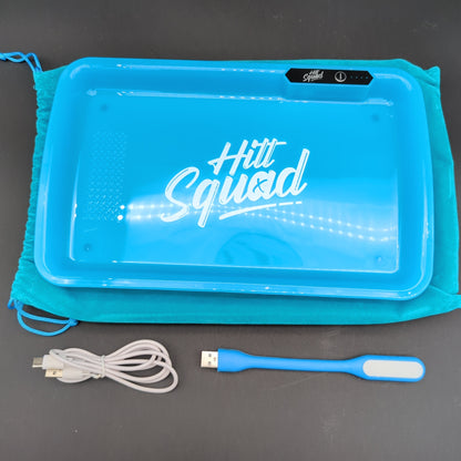 Hitt Squad Glow Rolling Tray - Avernic Smoke Shop