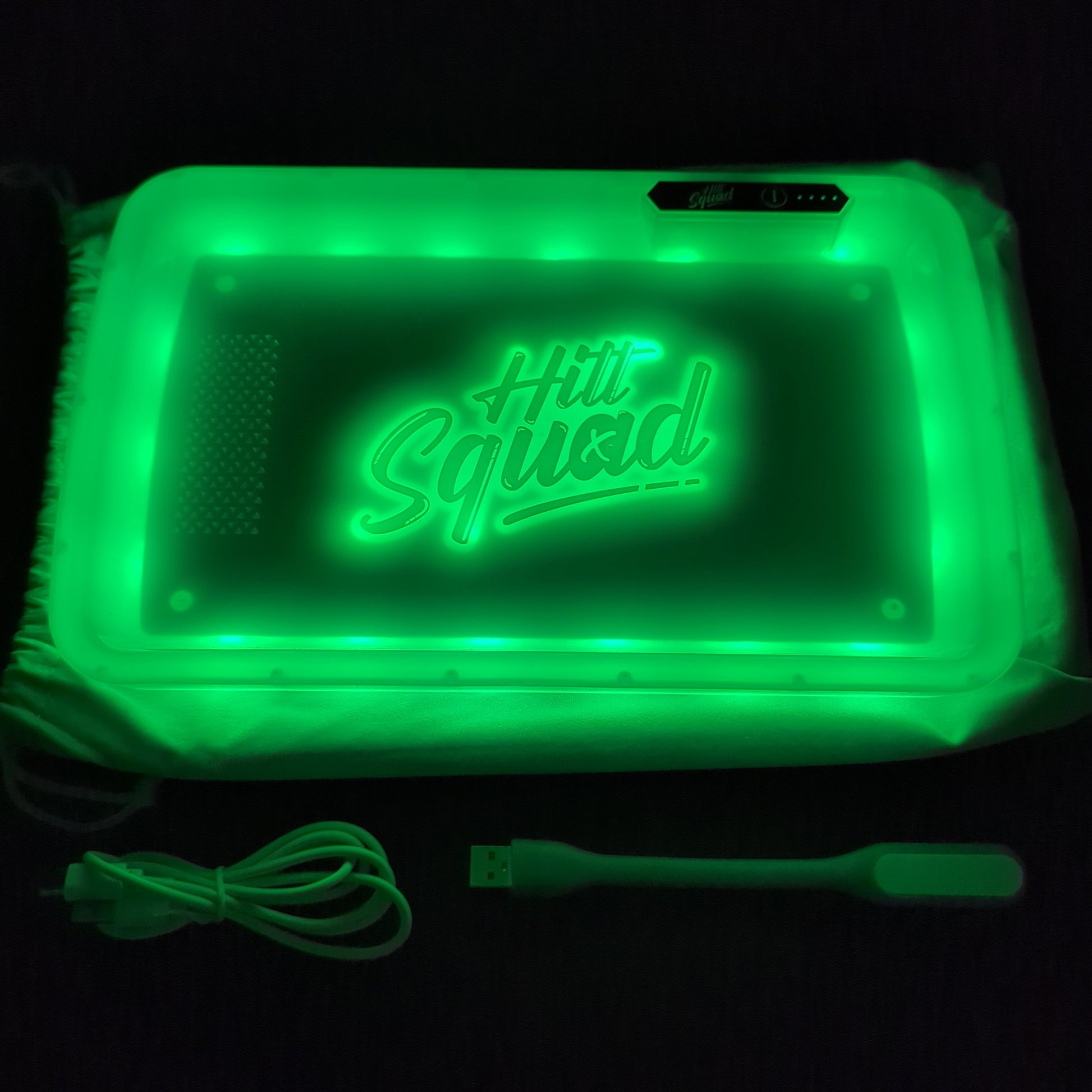 Hitt Squad Glow Rolling Tray - Avernic Smoke Shop