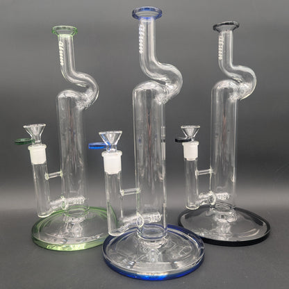 Hittin Glass 12" Natty Neck Inline Bong-Avernic Smoke Shop