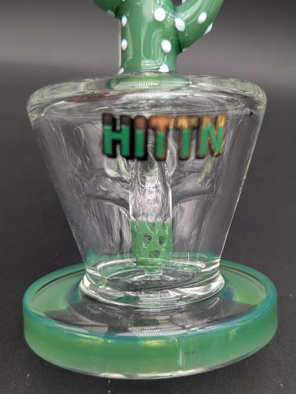Hittin Glass 6" Cactus Dab Rig-Avernic Smoke Shop
