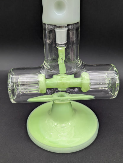 Hittn Glass 12" Dual Inline Trees Bong-Avernic Smoke Shop