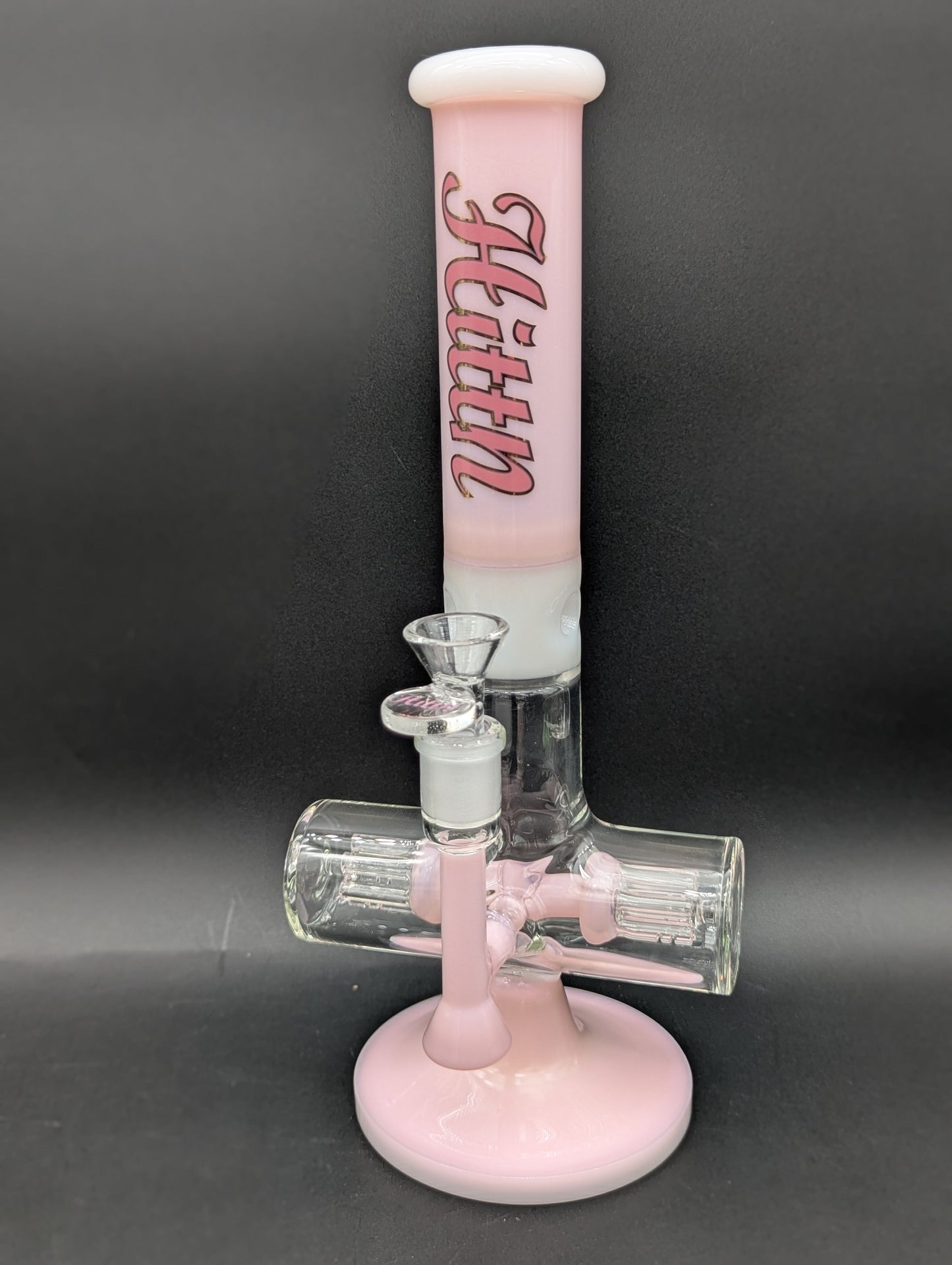 Hittn Glass 12" Dual Inline Trees Bong-Avernic Smoke Shop