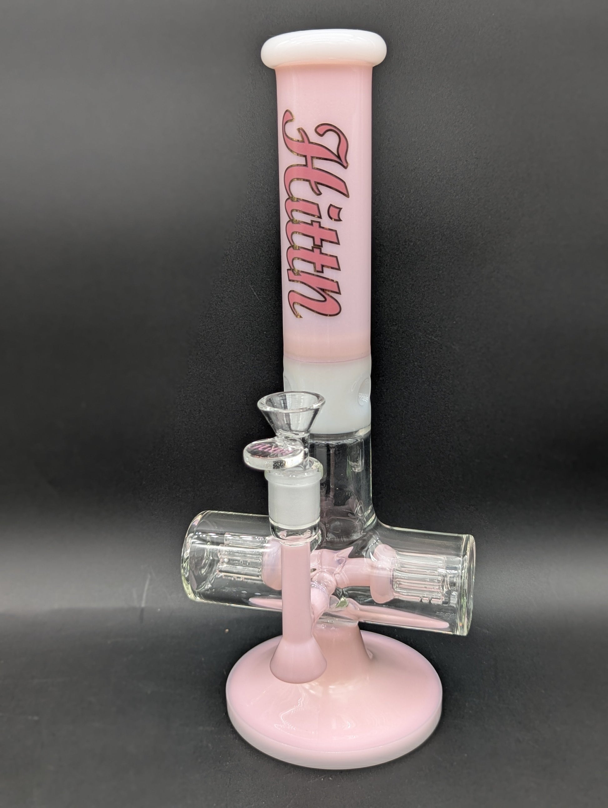 Hittn Glass 12" Dual Inline Trees Bong-Avernic Smoke Shop