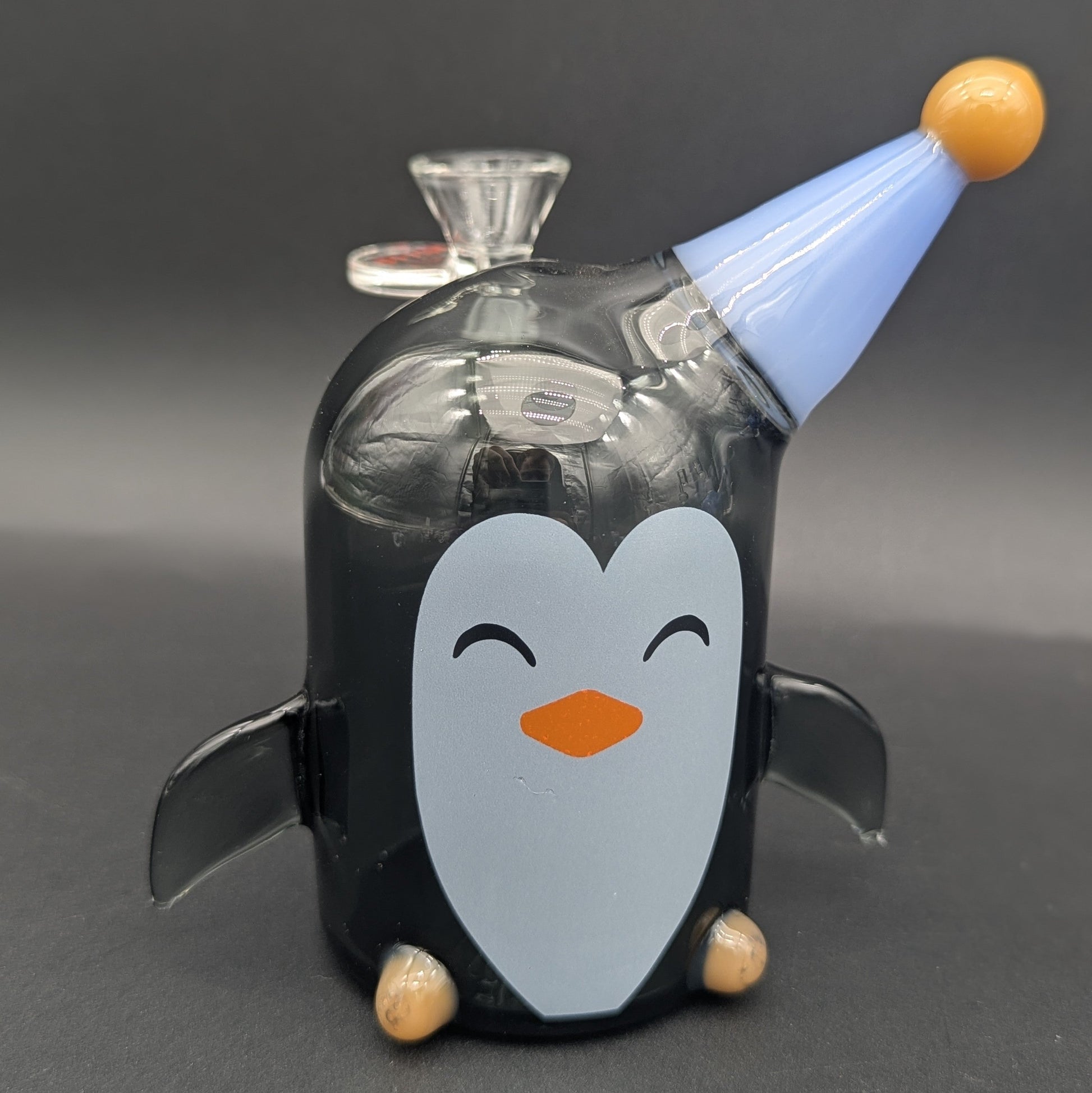 Hittn Glass 5" Party Penguin Water Pipe-Avernic Smoke Shop