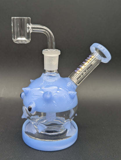 Hittn Glass 5" Puffer Fish Dab Rig-Avernic Smoke Shop