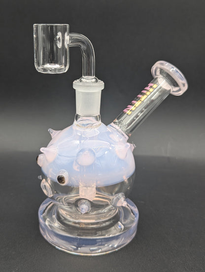 Hittn Glass 5" Puffer Fish Dab Rig-Avernic Smoke Shop