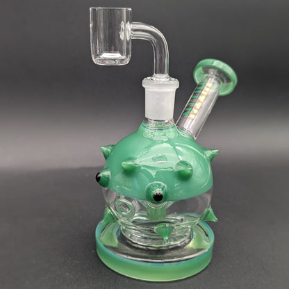 Hittn Glass 5" Puffer Fish Dab Rig-Avernic Smoke Shop