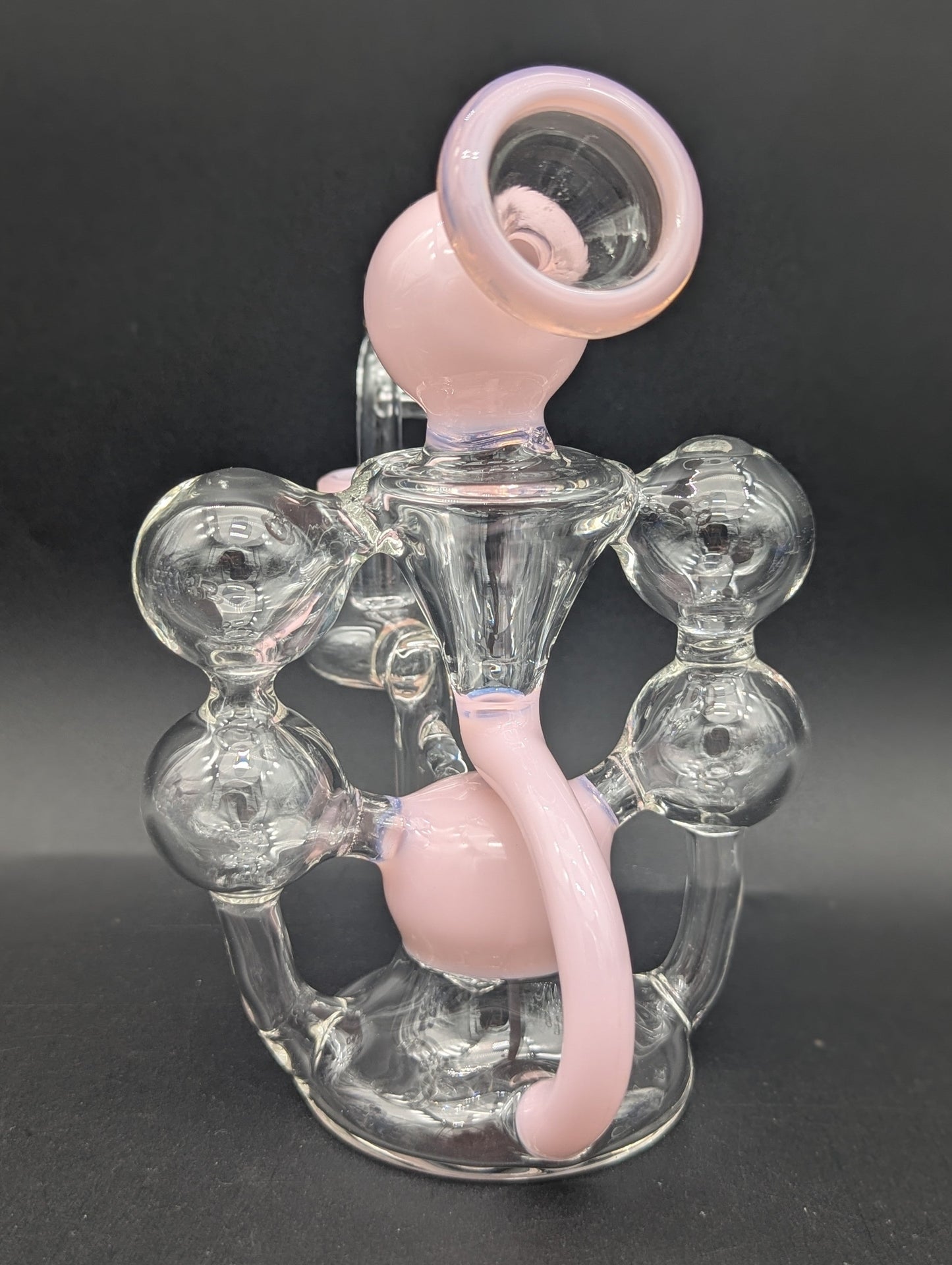 Hittn Glass 6" Double Bubble Recycler Dab Rig-Avernic Smoke Shop