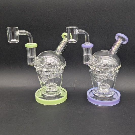 Hittn Glass 6" Fab Egg Dab Rig-Avernic Smoke Shop