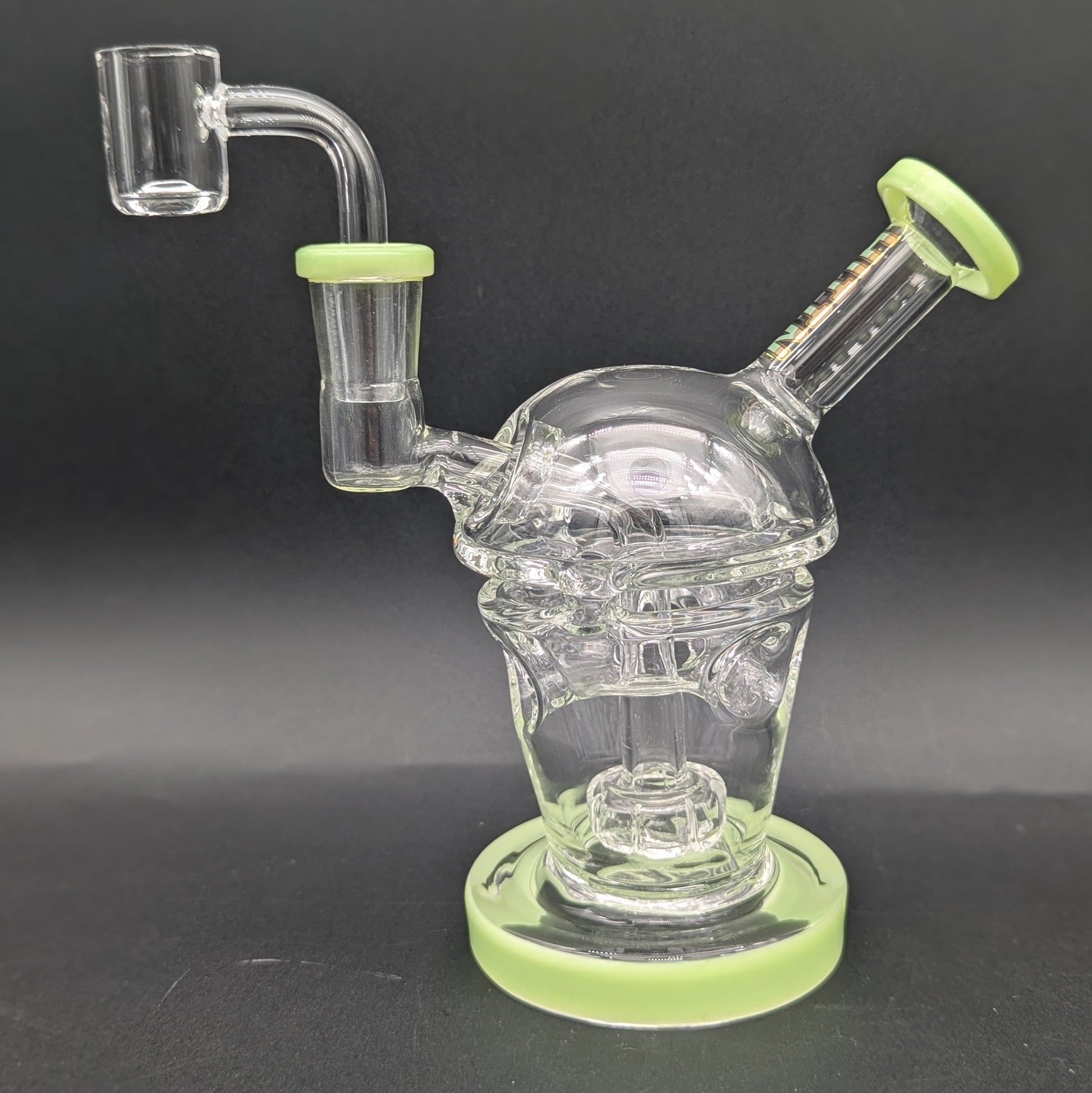 Hittn Glass 6" Fab Egg Dab Rig-Avernic Smoke Shop