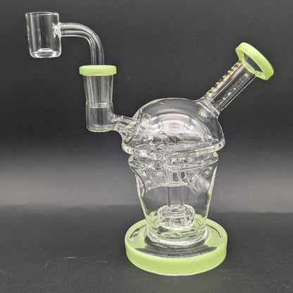 Hittn Glass 6" Fab Egg Dab Rig-Avernic Smoke Shop