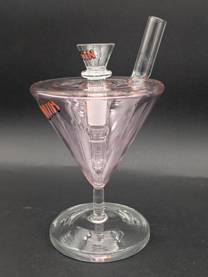 Hittn Glass 6" Martini Glass Bubbler-Avernic Smoke Shop