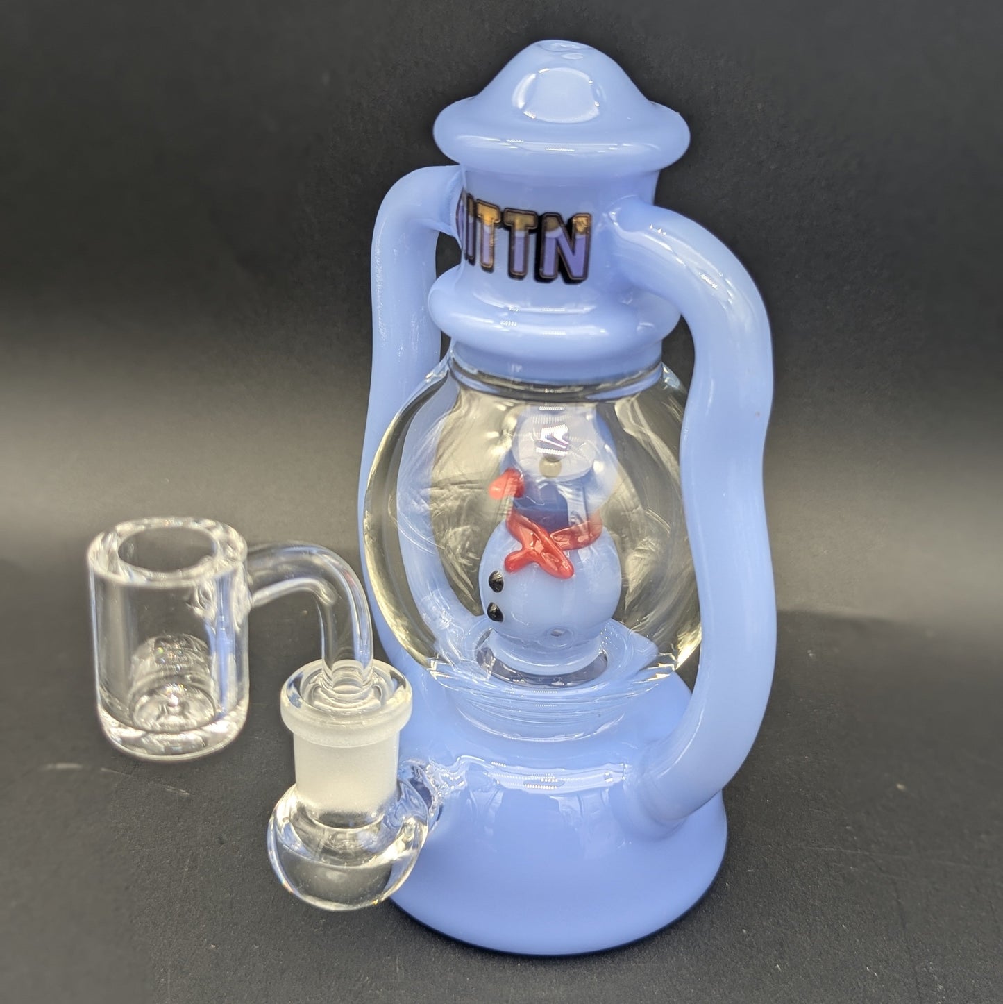 Hittn Glass 6" Snowman Lantern Bong-Avernic Smoke Shop