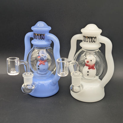 Hittn Glass 6" Snowman Lantern Bong-Avernic Smoke Shop