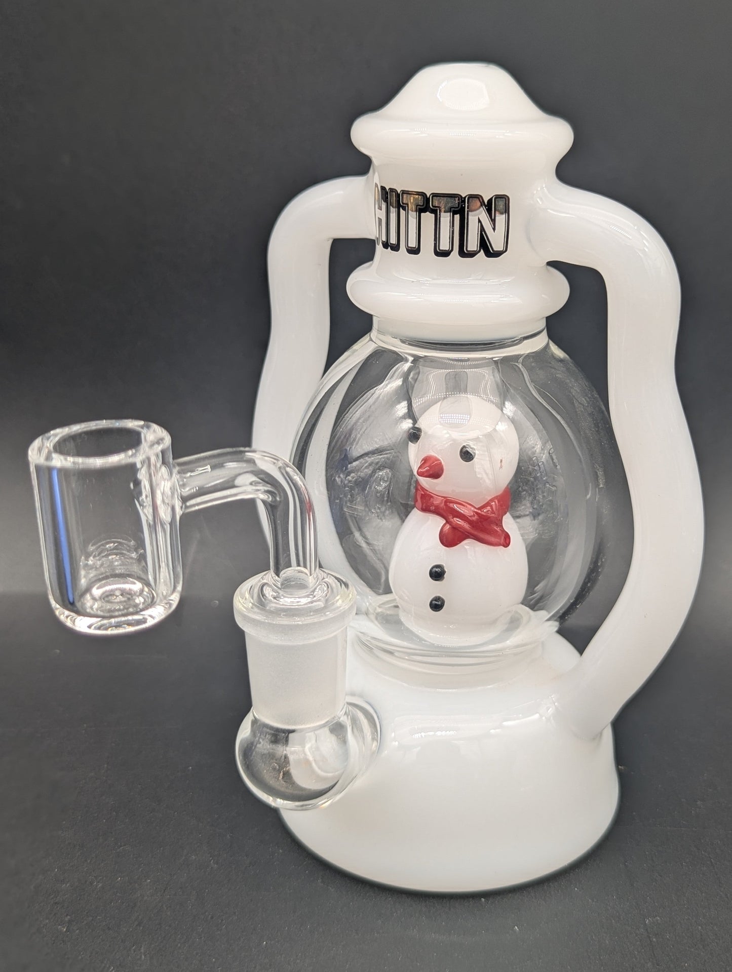 Hittn Glass 6" Snowman Lantern Bong-Avernic Smoke Shop