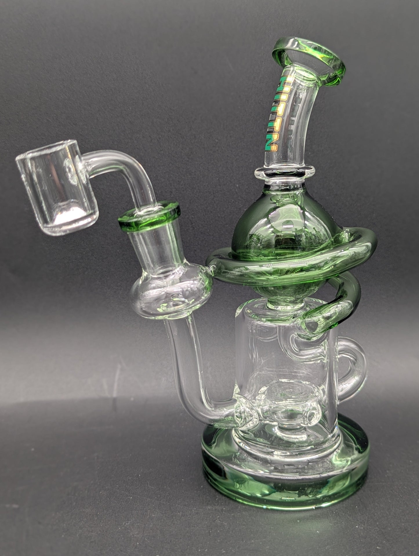 Hittn Glass 7" Orbit Recycler Dab Rig-Avernic Smoke Shop