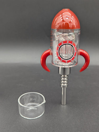 Hittn Glass Rocketship Tree Nectar Collector-Avernic Smoke Shop