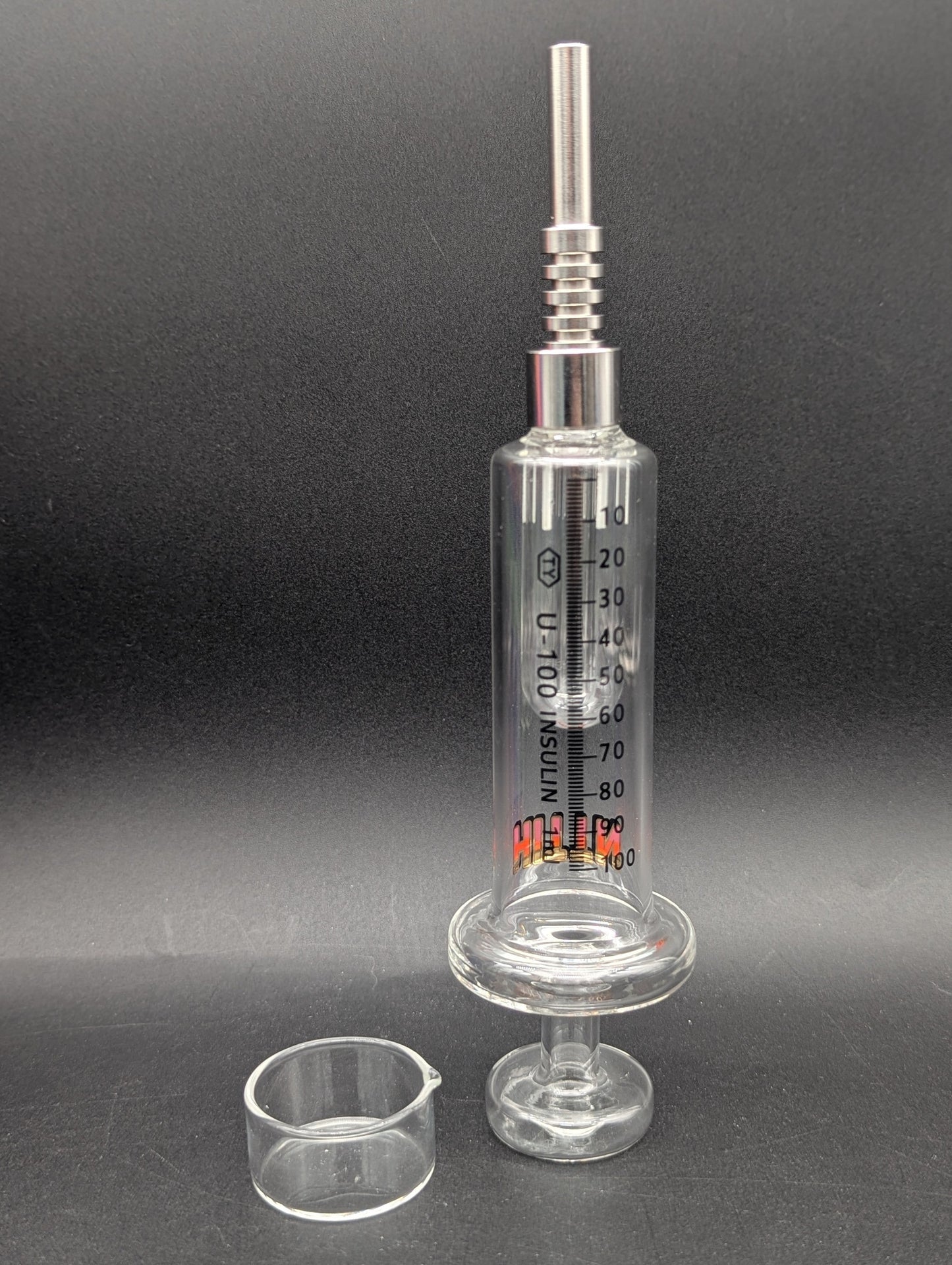 Hittn Glass Syringe Shaped Nectar Collector-Avernic Smoke Shop
