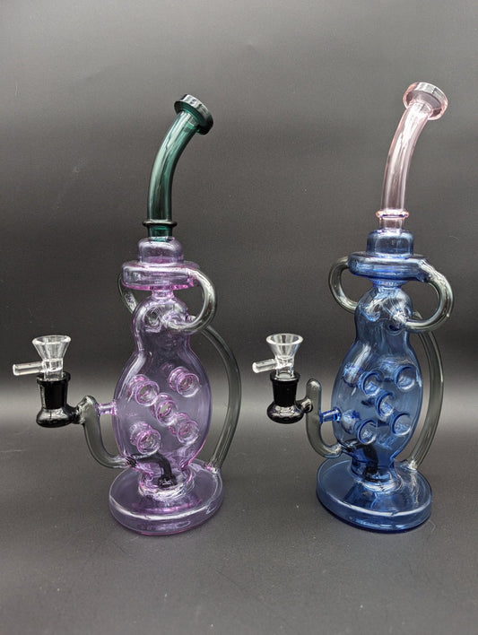 Hollowfoot Swiss Recycler Bong 13.5" - Meech Madness Smoke Shop
