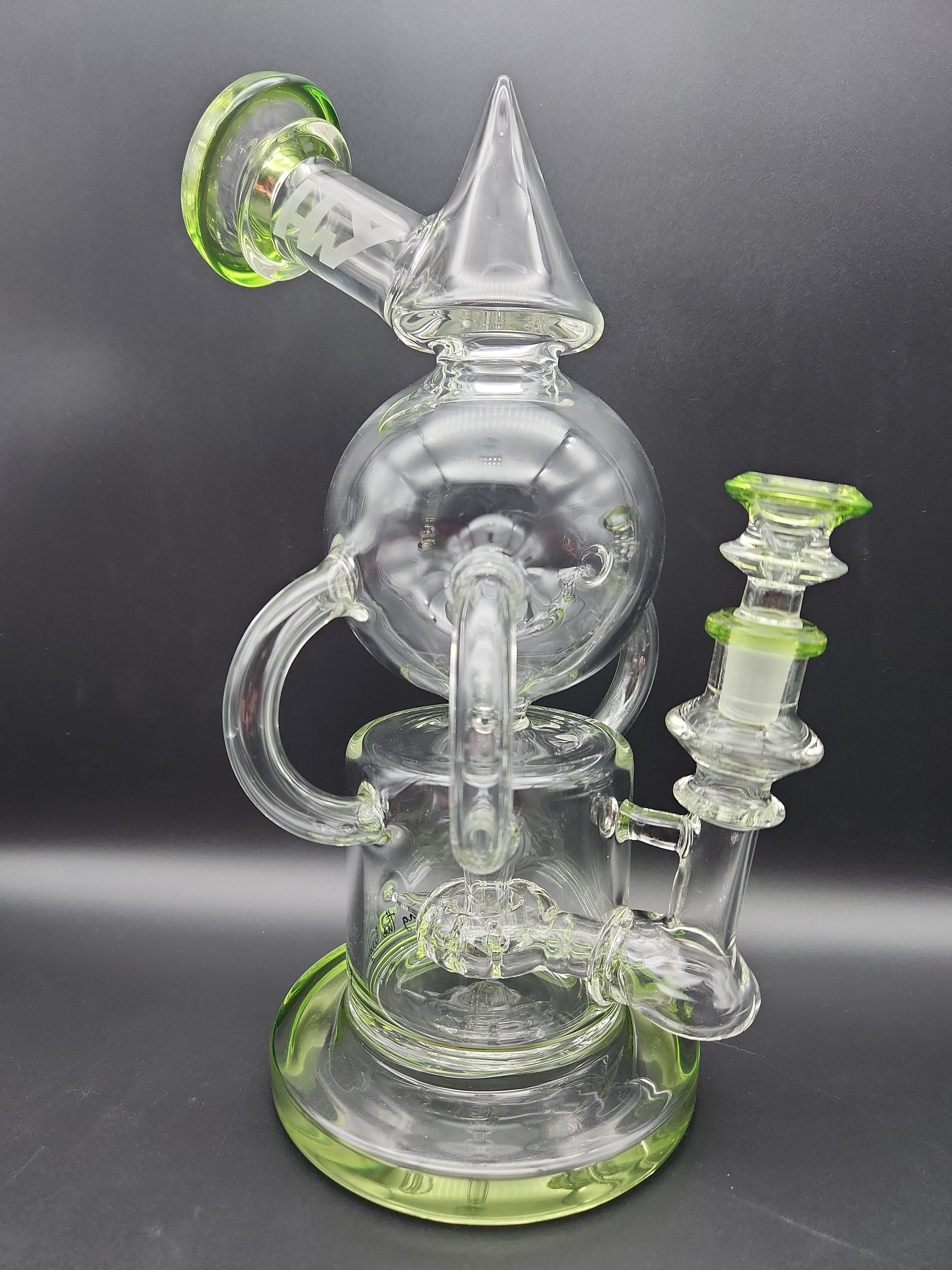 HWY Glass 10" Quad Recycler - Avernic Smoke Shop