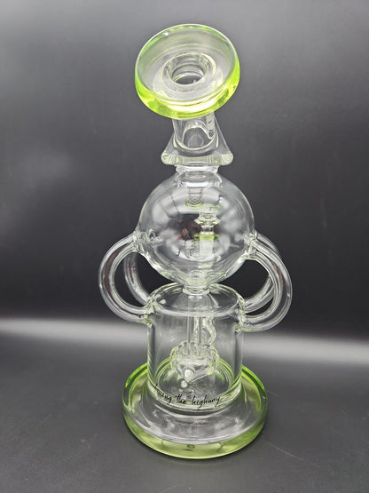 HWY Glass 10" Quad Recycler - Meech Madness Smoke Shop