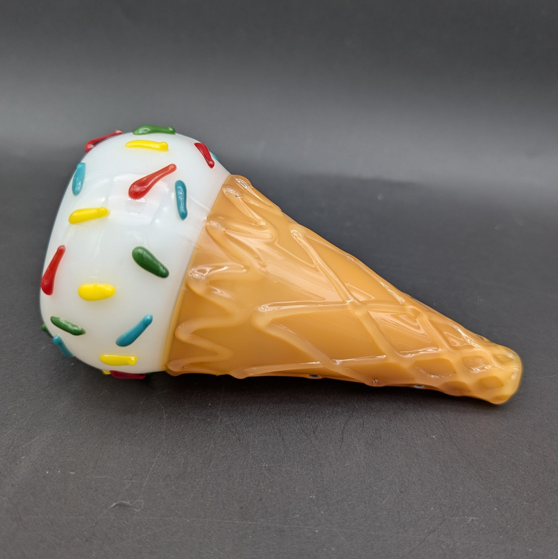 Ice Cream Cone Glass Hand Pipe-Avernic Smoke Shop