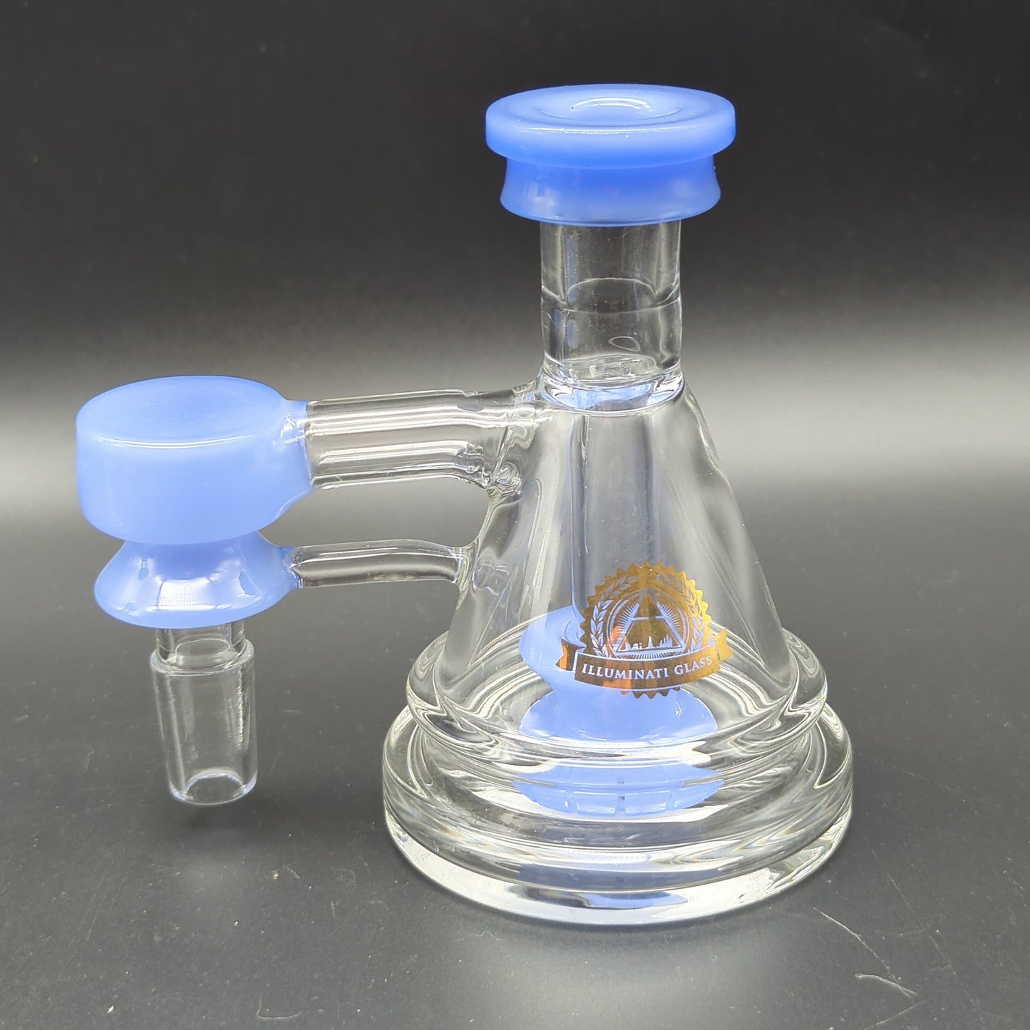 Illuminati Glass Pyramid Ash Catchers 14mm 90 Degrees - Avernic Smoke Shop