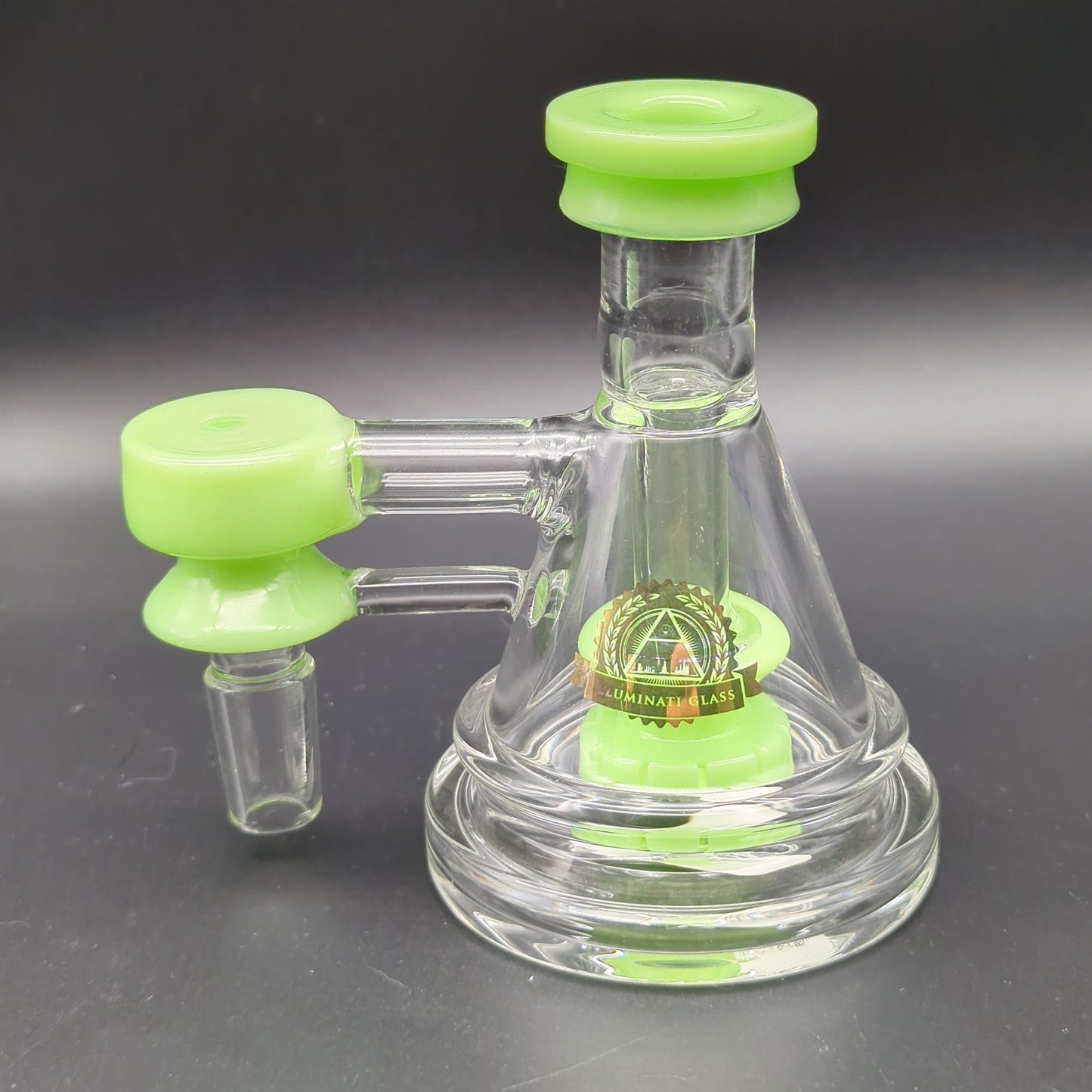 Illuminati Glass Pyramid Ash Catchers 14mm 90 Degrees - Avernic Smoke Shop