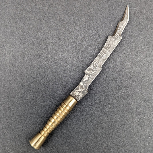 Lightning Sword Damascus Steel Dab Tool 5"