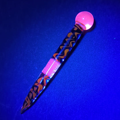 LLG x Drewp Glass "The Watcher" 18mm Slide and Poker - Meech Madness Smoke Shop