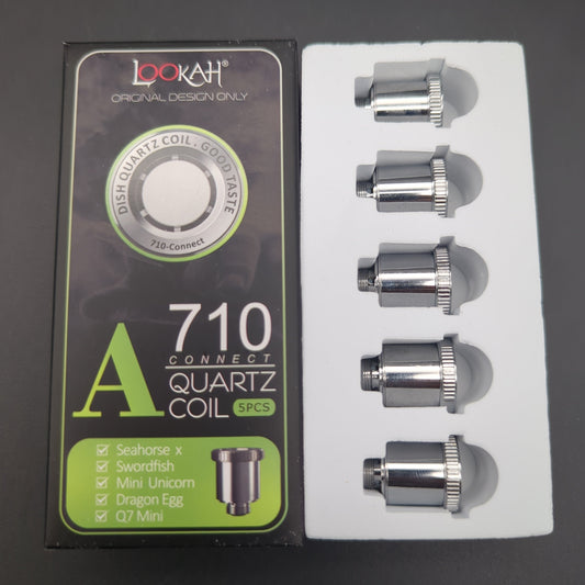 Lookah 710 Connect Quartz Coil A | 5pc | Dish - Avernic Smoke Shop