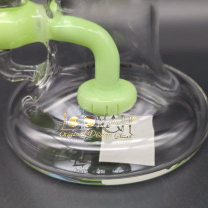 Lookah 8" Glass Bong with Bulged Eyed Octopus with Disc Perc - Meech Madness Smoke Shop