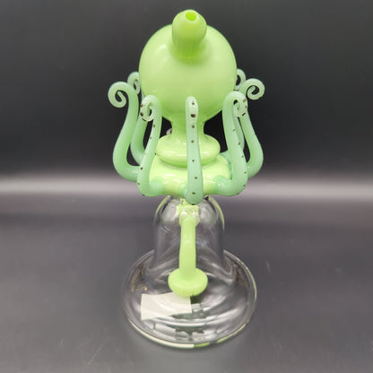 Lookah 8" Glass Bong with Bulged Eyed Octopus with Disc Perc - Meech Madness Smoke Shop