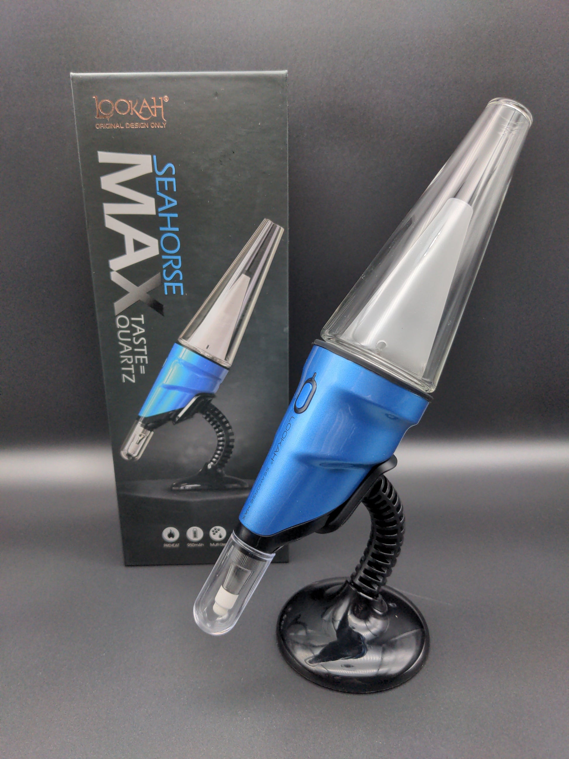 Lookah Seahorse Max Electric Dab Pen w/ Glass Perc | 950mAh - Avernic Smoke Shop