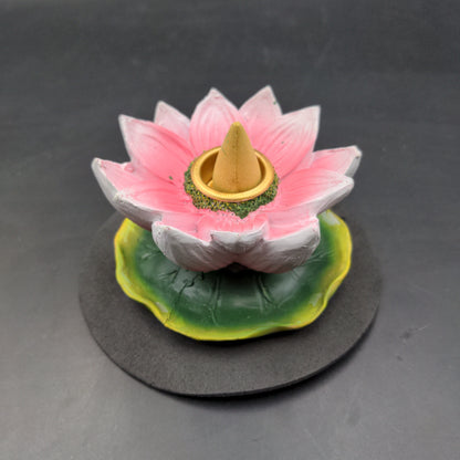 Lotus Flower Backflow Incense Burner - 3"-Avernic Smoke Shop