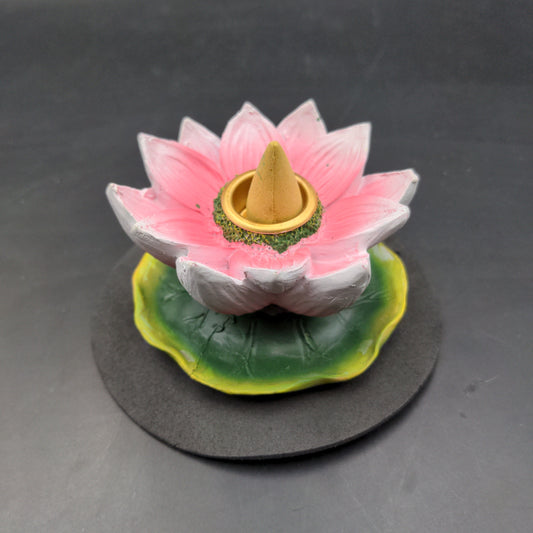 Lotus Flower Backflow Incense Burner - 3"-Avernic Smoke Shop