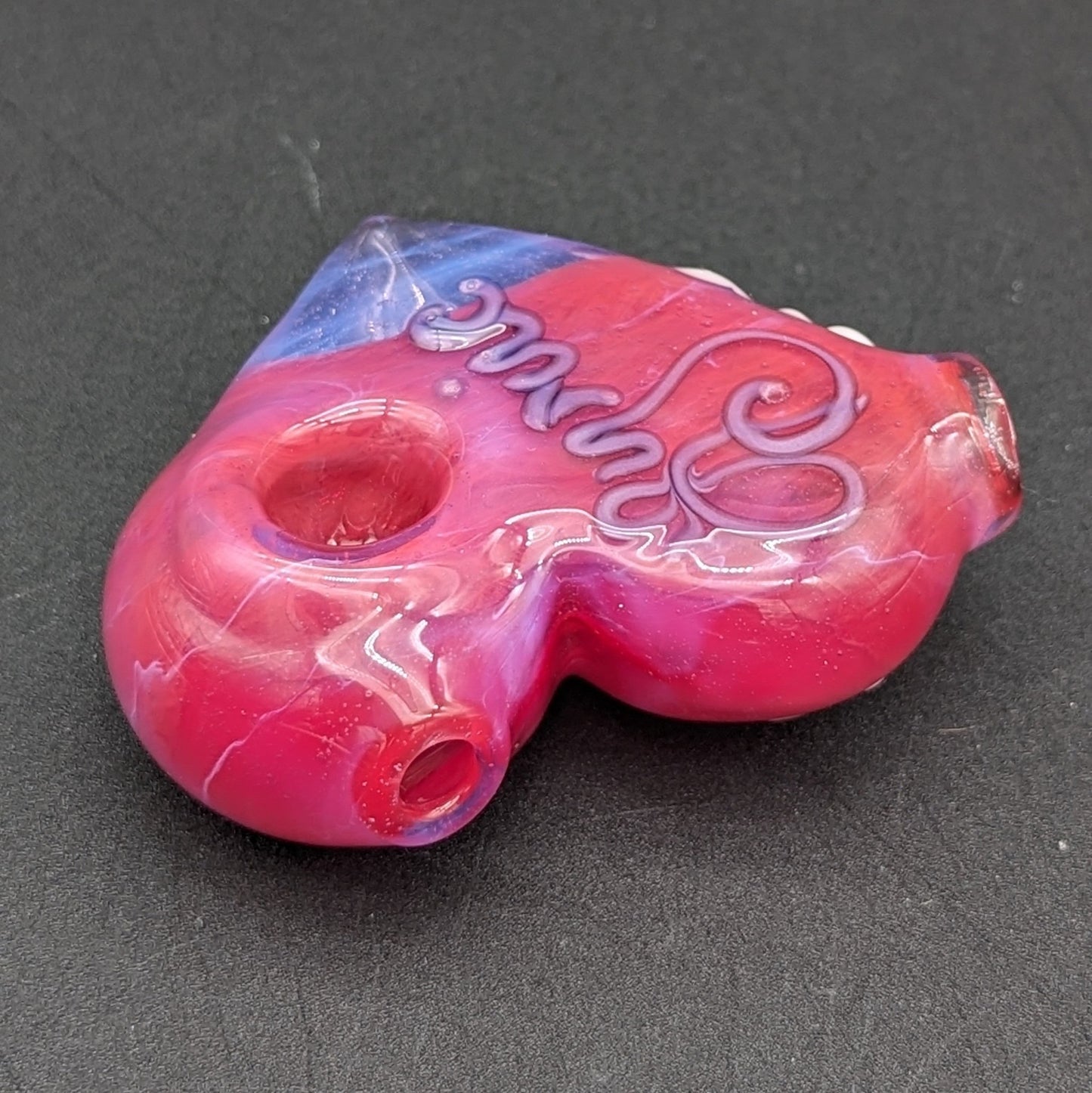 Lyric Glass - Heart Pipe w/ Cherry Blossoms - Meech Madness Smoke Shop