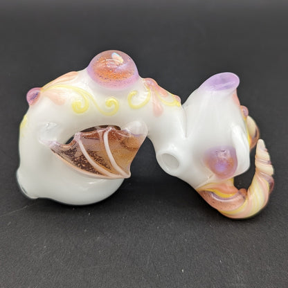 Lyric Glass - Horned Dragon Heady Glass Hand Pipe - Meech Madness Smoke Shop