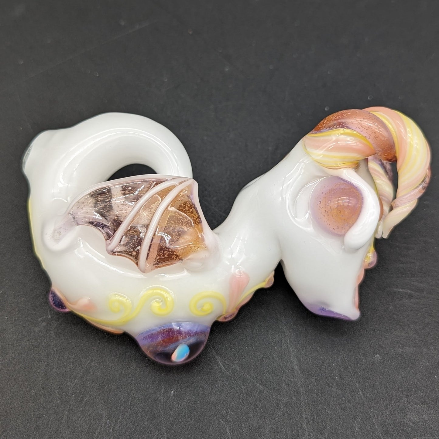 Lyric Glass - Horned Dragon Heady Glass Hand Pipe - Meech Madness Smoke Shop