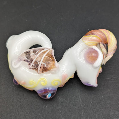 Lyric Glass - Horned Dragon Heady Glass Hand Pipe - Meech Madness Smoke Shop