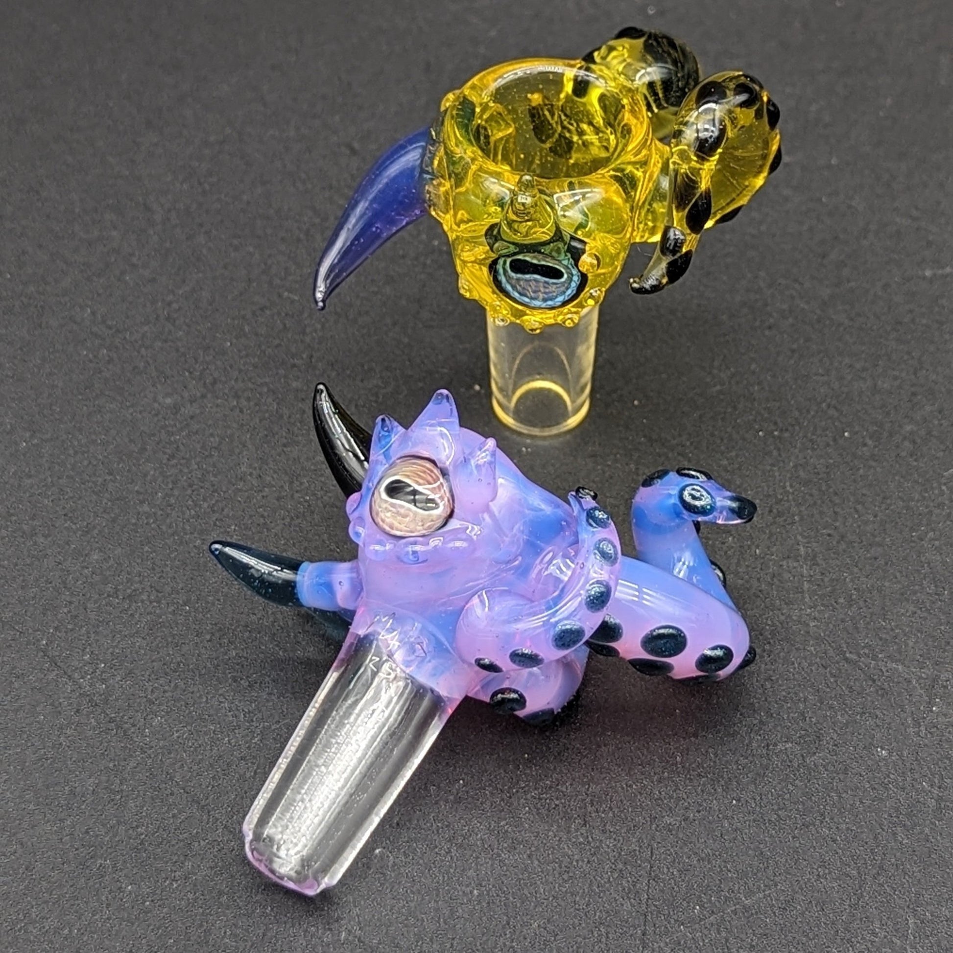 Mako Glass 14mm Octopus Bowl Slides - Meech Madness Smoke Shop