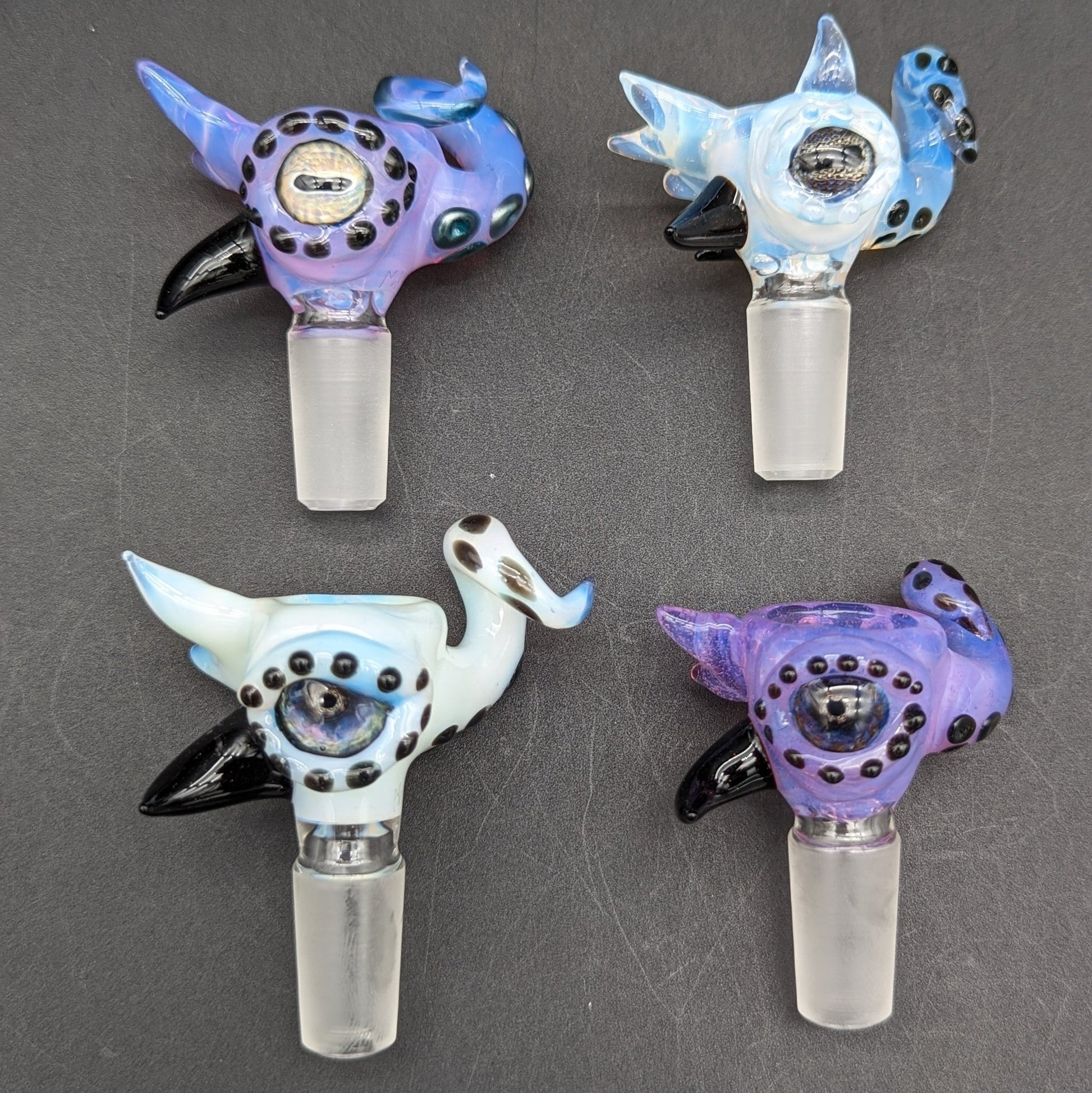 Mako Glass 14mm Octopus Bowl Slides - Meech Madness Smoke Shop