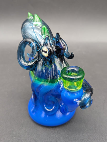 Mako Glass 4.5" Octopus Dab Rig - Meech Madness Smoke Shop