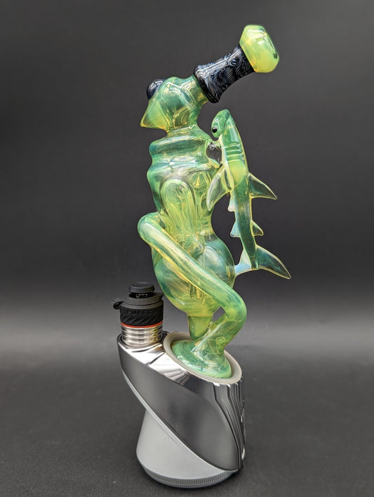 Mako Glass CFL Hammerhead Shark Puffco Peak Glass - Meech Madness Smoke Shop