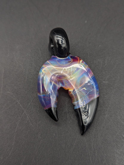 Mako Glass Crab Claw Pendant-Meech Madness Smoke Shop