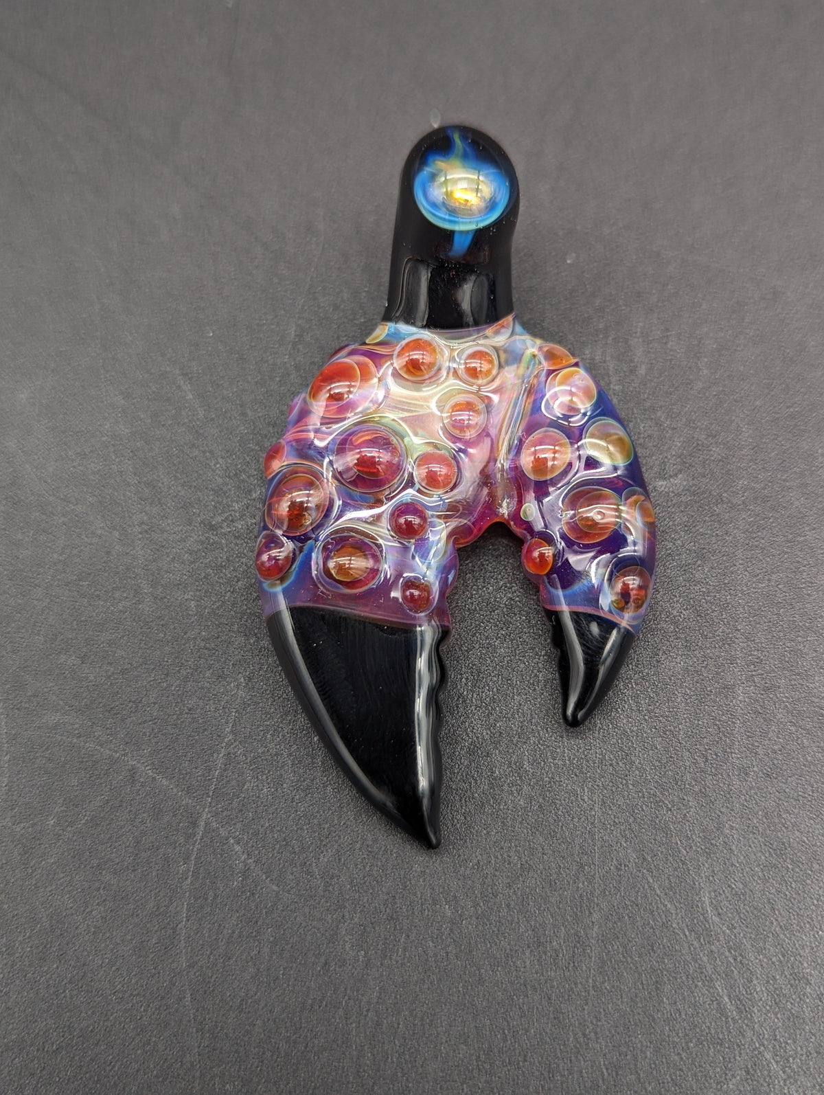 Mako Glass Crab Claw Pendant-Meech Madness Smoke Shop